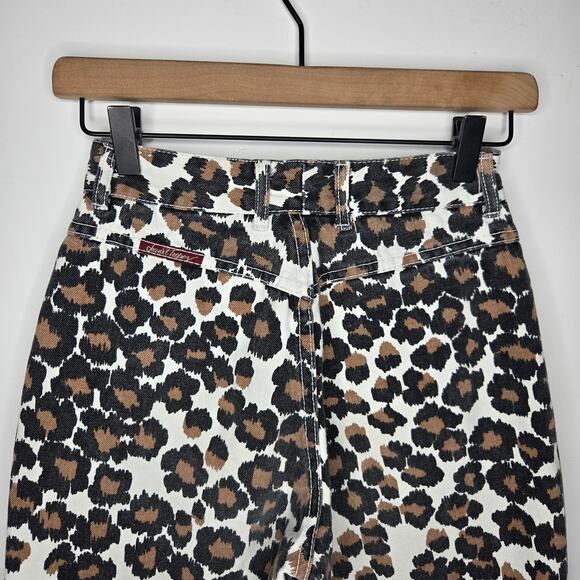 VINTAGE Jeans St Tropez High Rise Animal Print Jeans Size 7 - Picture 3 of 13